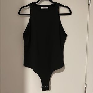 Black tank top bodysuit
